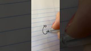 How to write a fancy C in cursive #handwritingpractice #calligraphy #penmanship #fontstyles #fonts