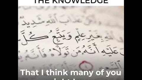 Spread the Knowledge by Muhammad Tim Humble.#Islam