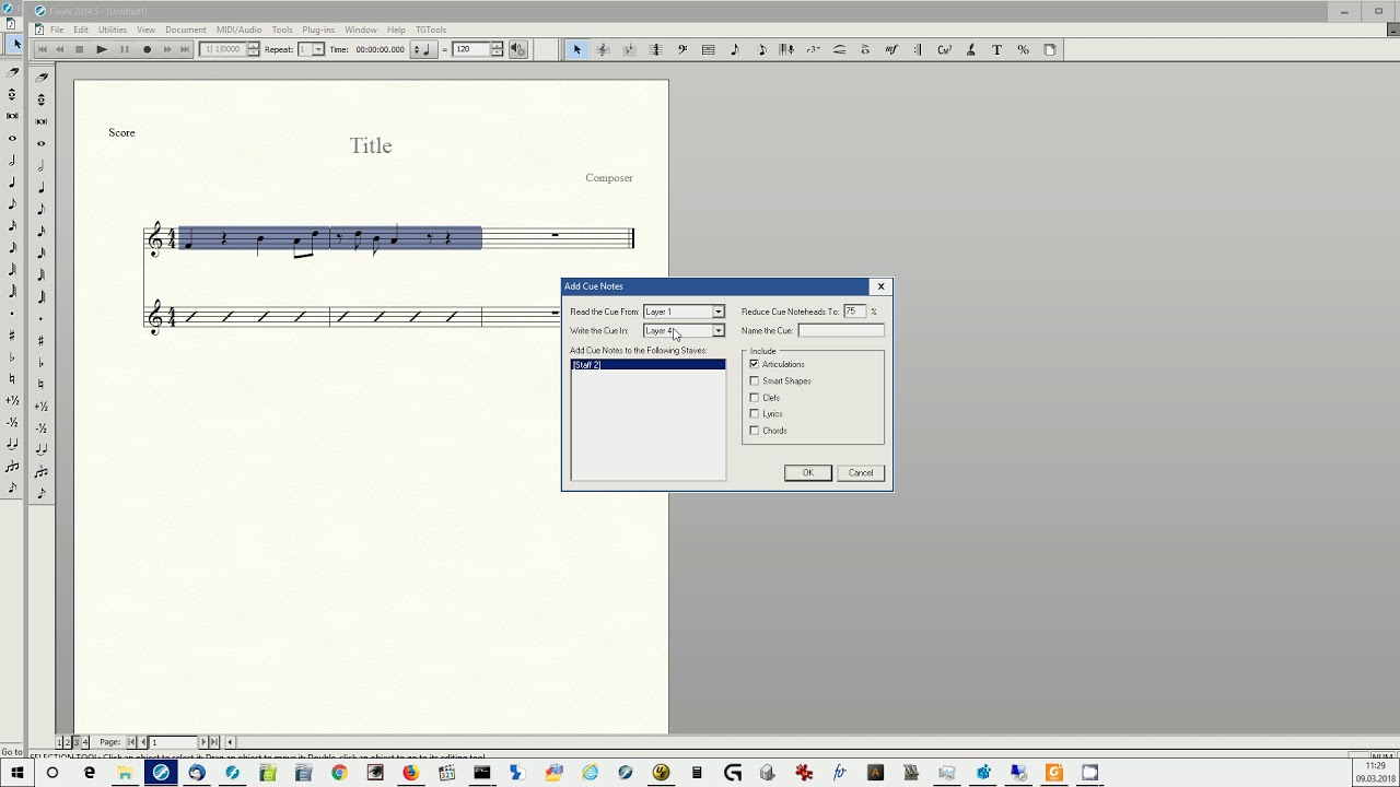 Drum Cues in Finale YouTube