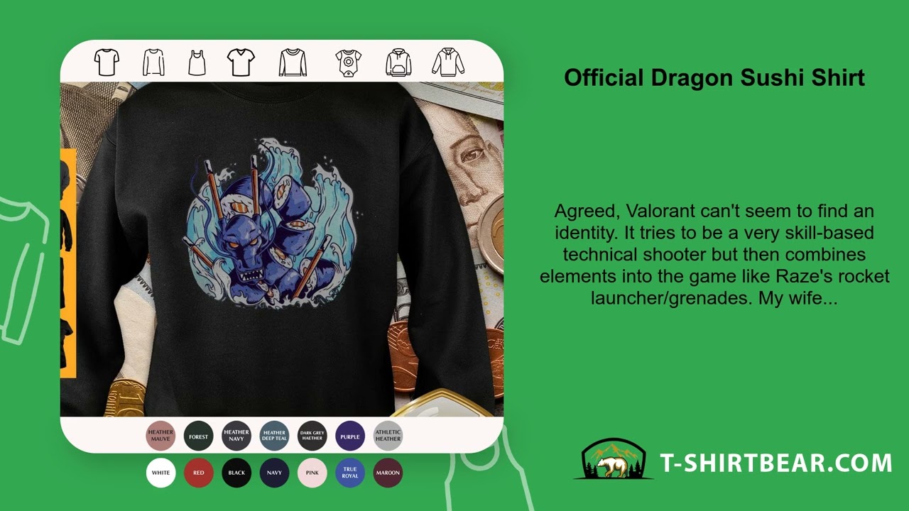 Official Dragon Sushi Shirt