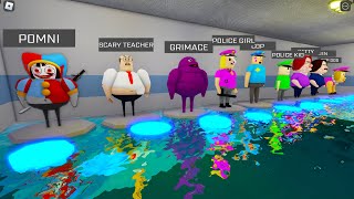 WATER UPDATE! ALL MORPHS in BARRY'S PRISON RUN! (#Roblox) #obby