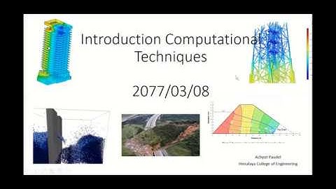 Computational Techniques: Chapter 1| Introduction to Computational Techniques