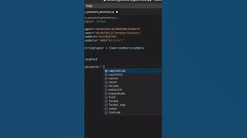 Random password generator in Python | Strong password in Python | password builder in python
