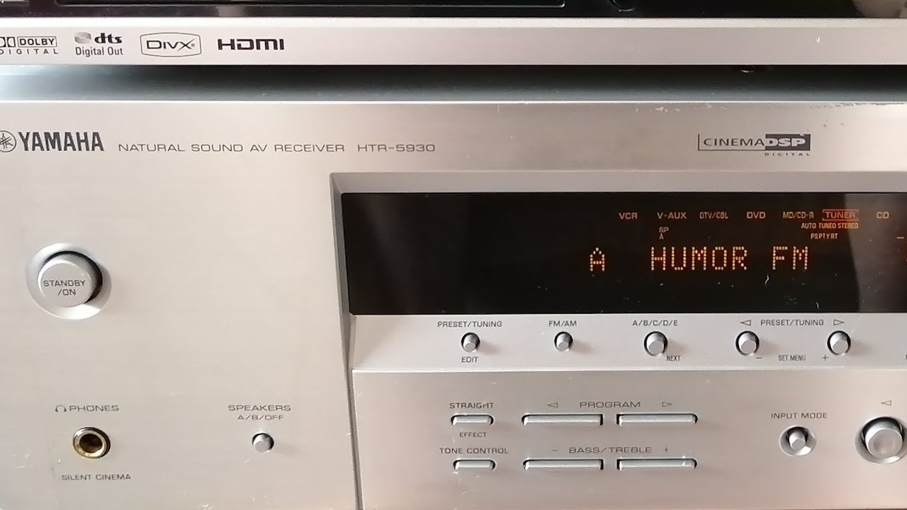 Yamaha HTR-5930 ( RX-V359 ) Factory reset. Сброс настроек на заводские установки.