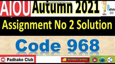 ⏩ AIOU Code 968 Solved Assignment No.2 Autumn 2021 || Level: MSC Mass Communication