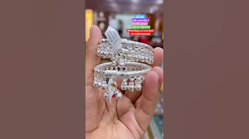 New Designer Beautiful Sterling Big Beads Silver Ghungharu Baby Kada Payal With 70 Discount Payal 