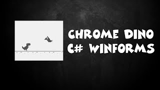 картинка: ХРОМОВСКИЙ ДИНОЗАВР C# WINFORMS/C# CHROME DINO WINAPI
