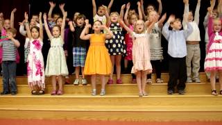 Marloe's Kindergarten Class sings It's a Small World