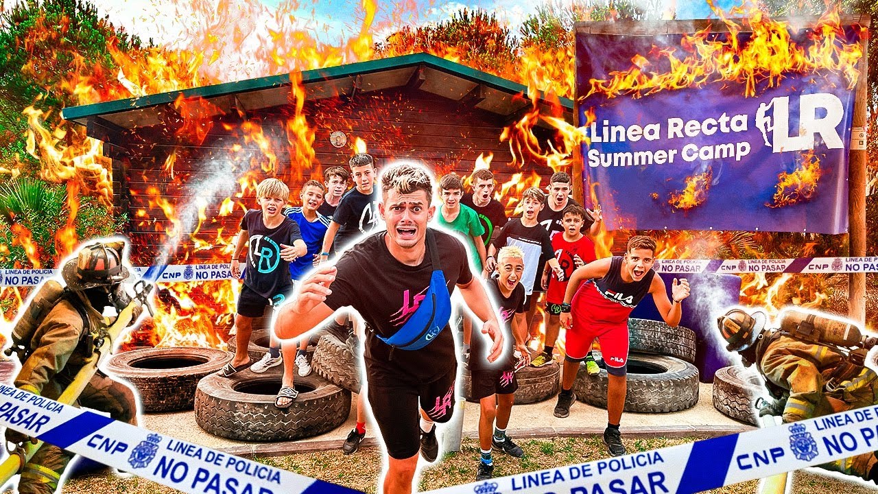 SE INCENDIA EL CAMPAMENTO de PARKOUR😢 *VIENEN LOS BOMBEROS Y LA POLICÍA*