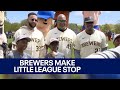 Brewers visit Milwaukee little league players | FOX6 News Milwaukee