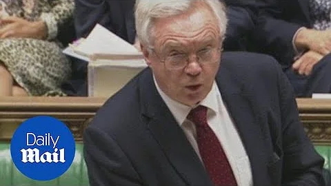 Brexit secretary David Davis sets a date for exiting the EU - Daily Mail