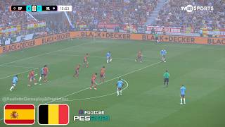 SPAIN vs BELGIUM🏆GAME FIFA WORLD CUP 2026 | eFootball PES 2021 | Full Match Realistic screenshot 3