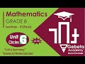 8ተኛ ክፍል የ ምዕራፍ 6 ማጠቃለያ ጥያቂ መልስ I Grade 8 Maths Unit 6 Review Exercise Answer 