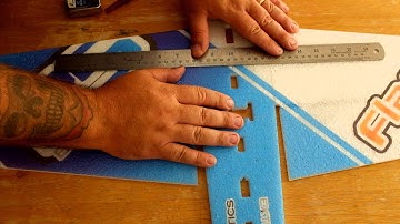 Twisted Hobbys 36 Inch Flash NG Setting up and Cutting the Wooden Spar Strip