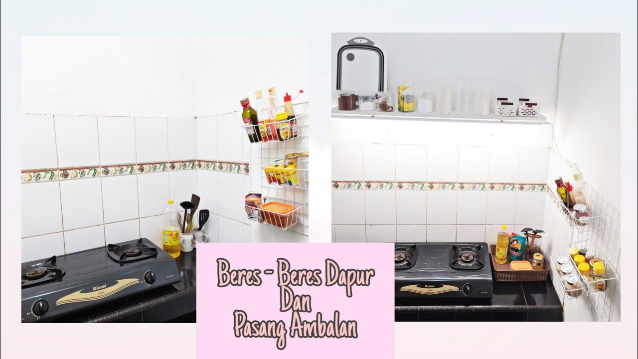 Make Over Dapur  Mini Pasang Ambalan  Bumbu  Dapur  Cara 