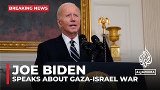 US President Joe Biden addresses the nation on the latest regarding the Gaza-Israel war US President Joe Biden is speaking about the situation in Israel and Gaza. To discuss more about this we have Kimberly Halkett, ..., From YouTubeVideos