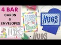 4-Bar Cards & Envelopes | Trinity Stamps | Not 2 Shabby Shop 10K Subscriber Celebration Hop