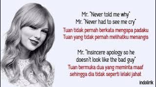 Taylor Swift - Mr. Perfectly Fine | Lirik Lagu Terjemahan