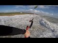 Extreme big air Kiteboarding in Storm Brian!