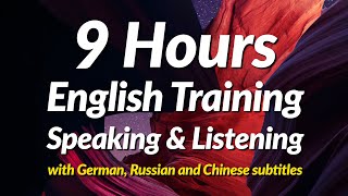 9 часов практики разговора и прослушивания английского языка (с немецкими субтитрами)