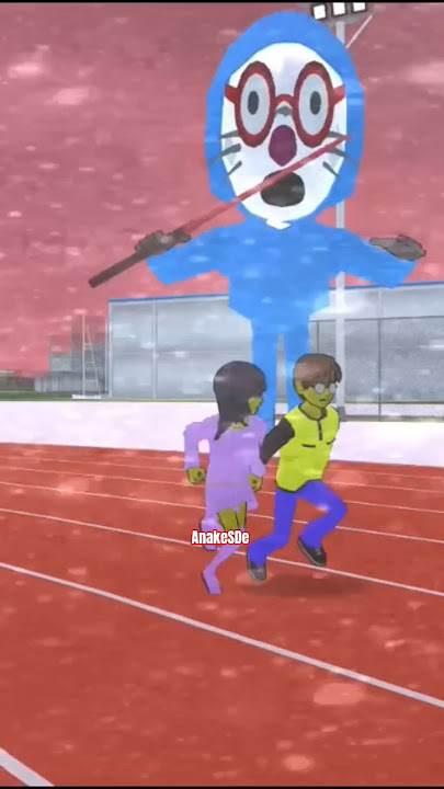 NobiYuta & ShizuMio dikejar Crazy Doraemon di Sakura school simulator #short #trending #horror 03