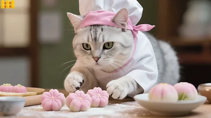 Watch the video about Heartwarming! Silver Persian Cat Mom's Hard Work | From Scorching Heat to Cool Bliss for Her Kitten