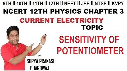 SENSITIVITY OF POTENTIOMETER