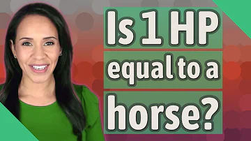 Kolik koní tvoří 1 koňskou sílu?
