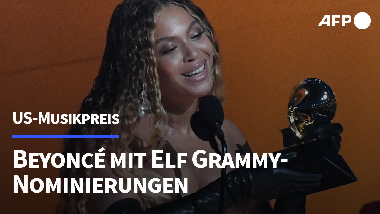 Elf Grammy-Nominierungen für Superstar Beyoncé | AFP - YouTube