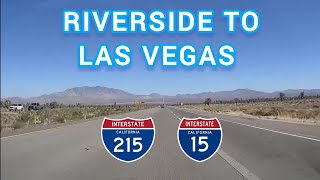 Riverside, CA to Las Vegas, NV | I-215 North & I-15 North by Southwest Road Trips 1,545 views 6 months ago 3 hours, 23 minutes