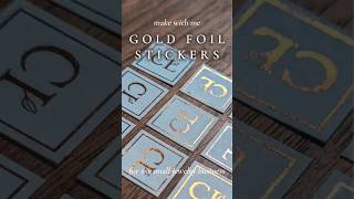 How I make gold foil stickers at home for my small jewelry business ⋆˙⟡ How I make gold foil stickers at home for my small jewelry business ⋆˙⟡