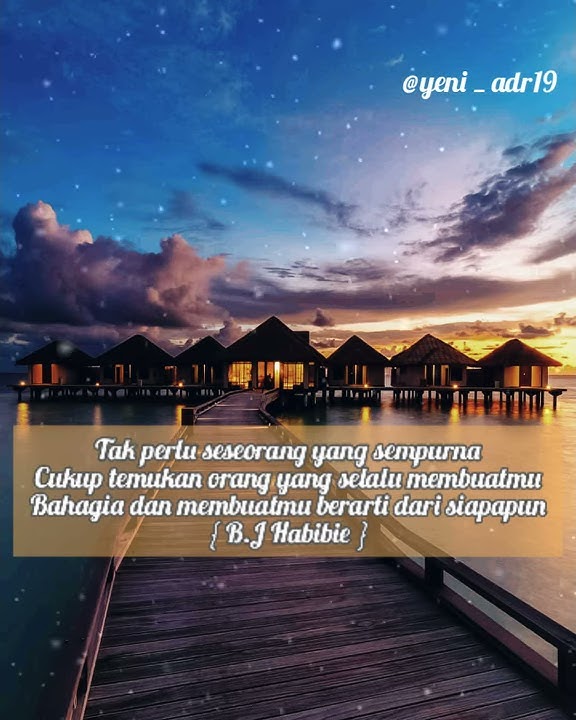 Story WA 'Kutipan Cinta B.J Habibie'