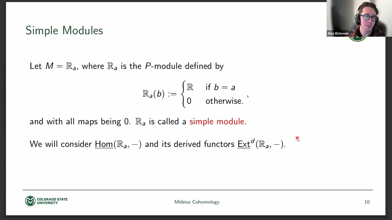 Alex Elchesen (05/14/25) : Möbius Cohomology