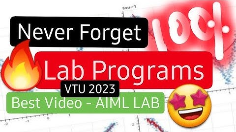 AIML LAB || SUPER TRICKS 🔥🤩 || Best Video for memorizing ALL PGMS 18CSL76 VTU 7th SEM CSE/ISE