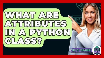 What Are Attributes In A Python Class? - Next LVL Programming