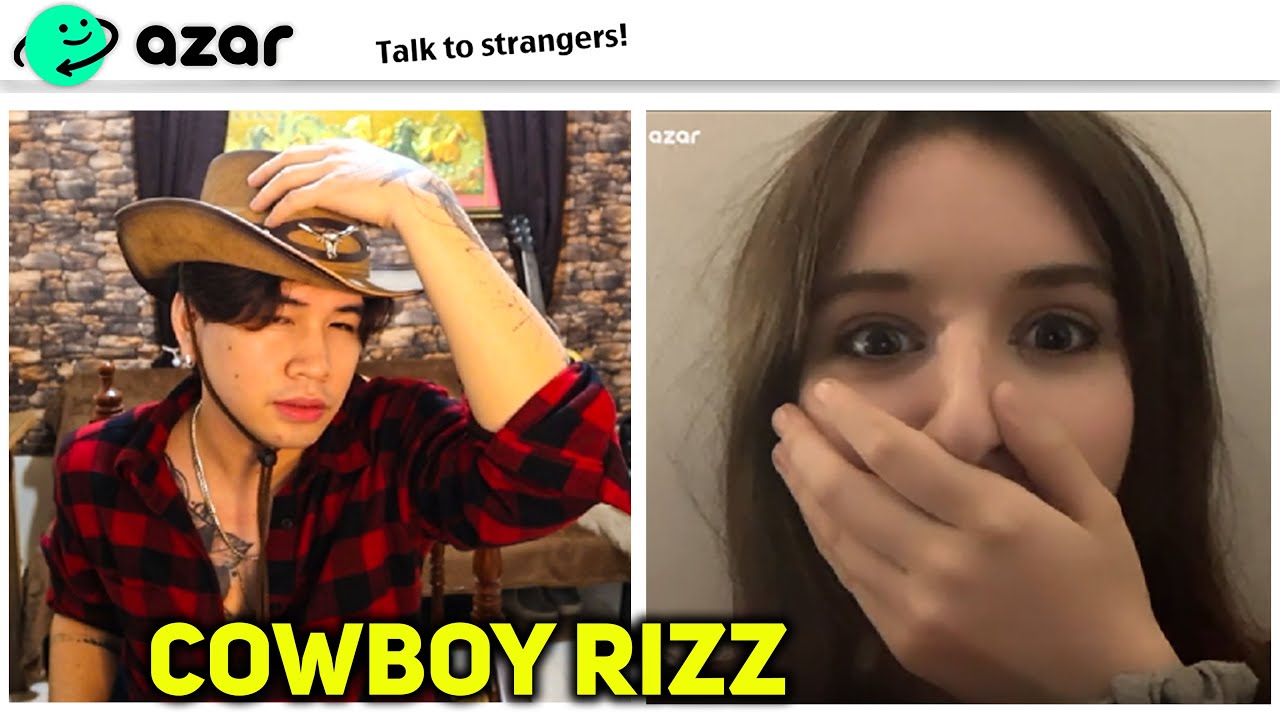 Marcus Tv Rizz COWBOY MARCUST Using Edit Rizz on Azar | Ometv | She was so Shocked ...