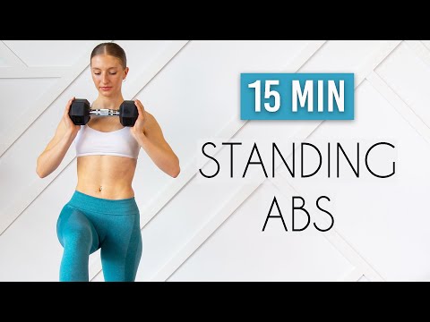 15 MIN STANDING ABS (with weights) 