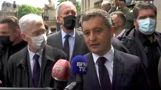 Darmanin à la manifestation de policiers: 