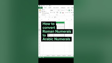 Excel Tips: Convert Roman Numerals to Arabic! #romannumerals #arabicnumbers #excelshorts