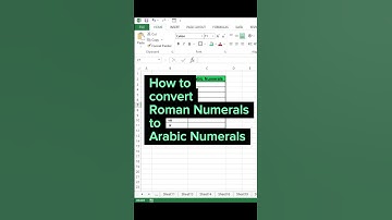Excel Tips: Convert Roman Numerals to Arabic! #romannumerals #arabicnumbers #excelshorts