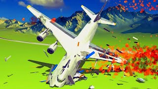 Realistic Airplane Crashes and Emergency Landings | Besiege