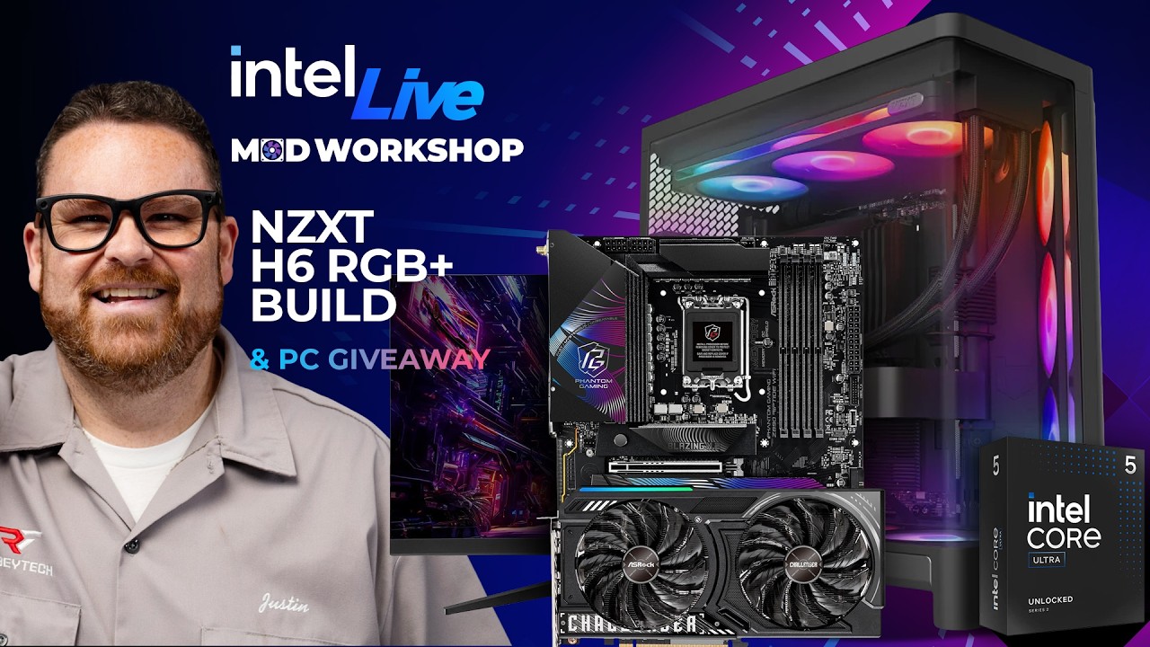 PC Giveaway + Building a Gaming PC in the NZXT H6 RGB+ (CU5 250K