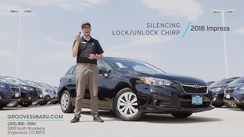How To: Change the Lock/Unlock beep on your Subaru