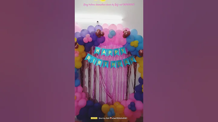 ring decoration decor by Rafi @alightpartydecors9056 #bhopal #birthday #decoration #shortvideo #rs