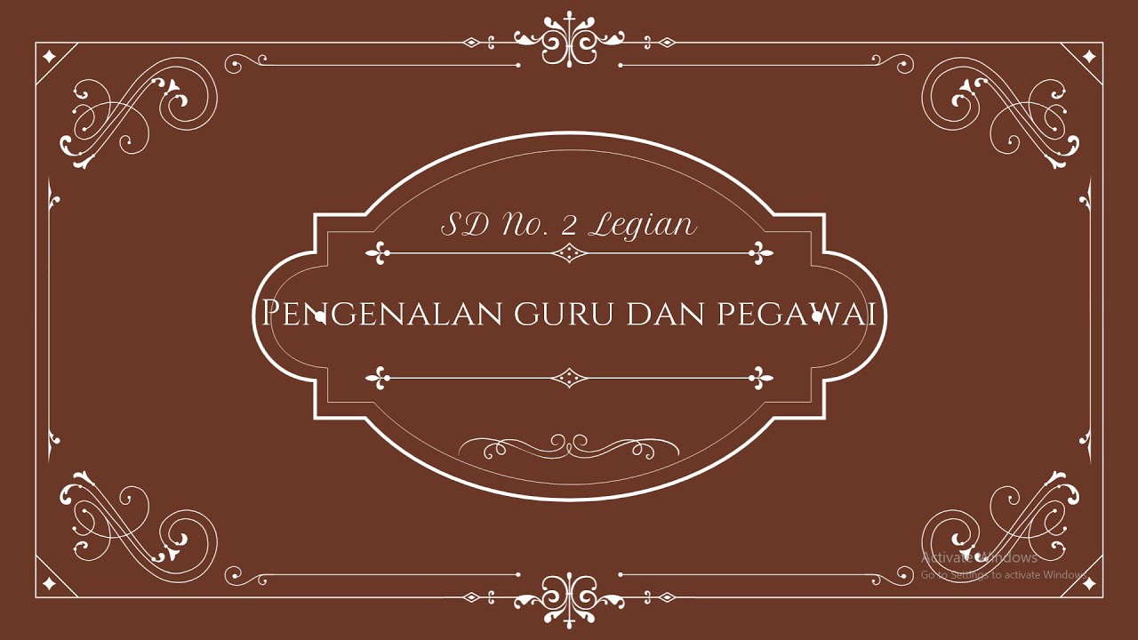 Pengenalan Tenaga Pendidik dan Kependidikan (Guru dan Staf Pegawai) SD No. 2 Legian 2021/2022