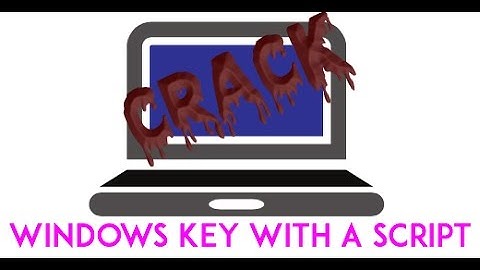 how to get a windows 7 key with a script