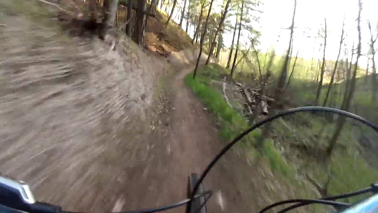 Mountain Biking Duluth Minnesota at Mission Creek Trails on Rocky