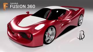 Car Design Speedrun 13 - Using Autodesk Fusion 360 - super car