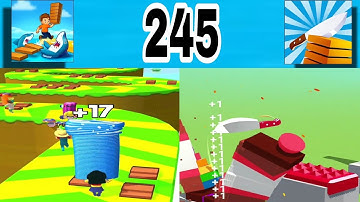 Shortcut Run VS Slice It All: GameplayWalkthrough All Levels ( part 245)