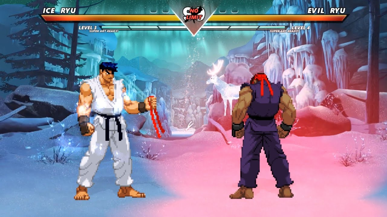ICE RYU vs EVIL RYU - The most epic fight ever made - YouTube